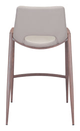 Desi Beige & Walnut Counter Stool (Set of 2) by Zuomod at Eve Furniture