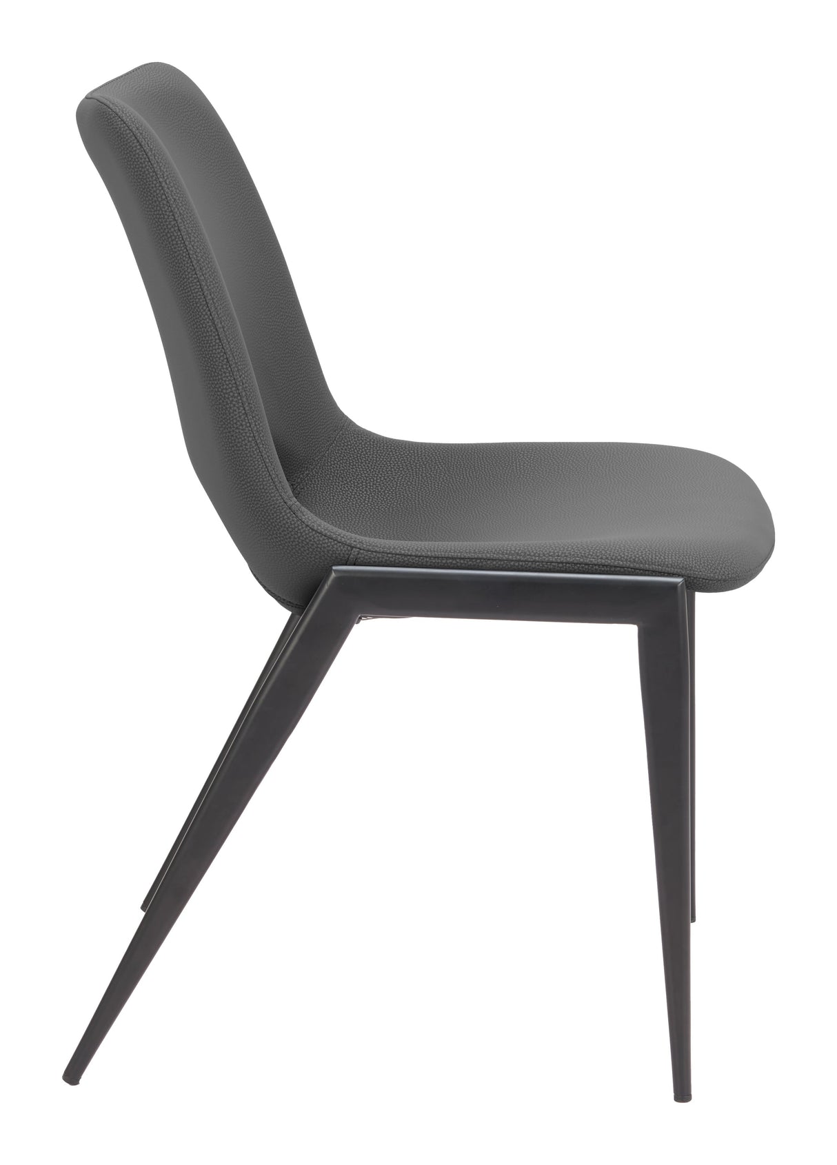 Desi Black Armless Dining Chair (Set of 2) by Zuomod at Eve Furniture