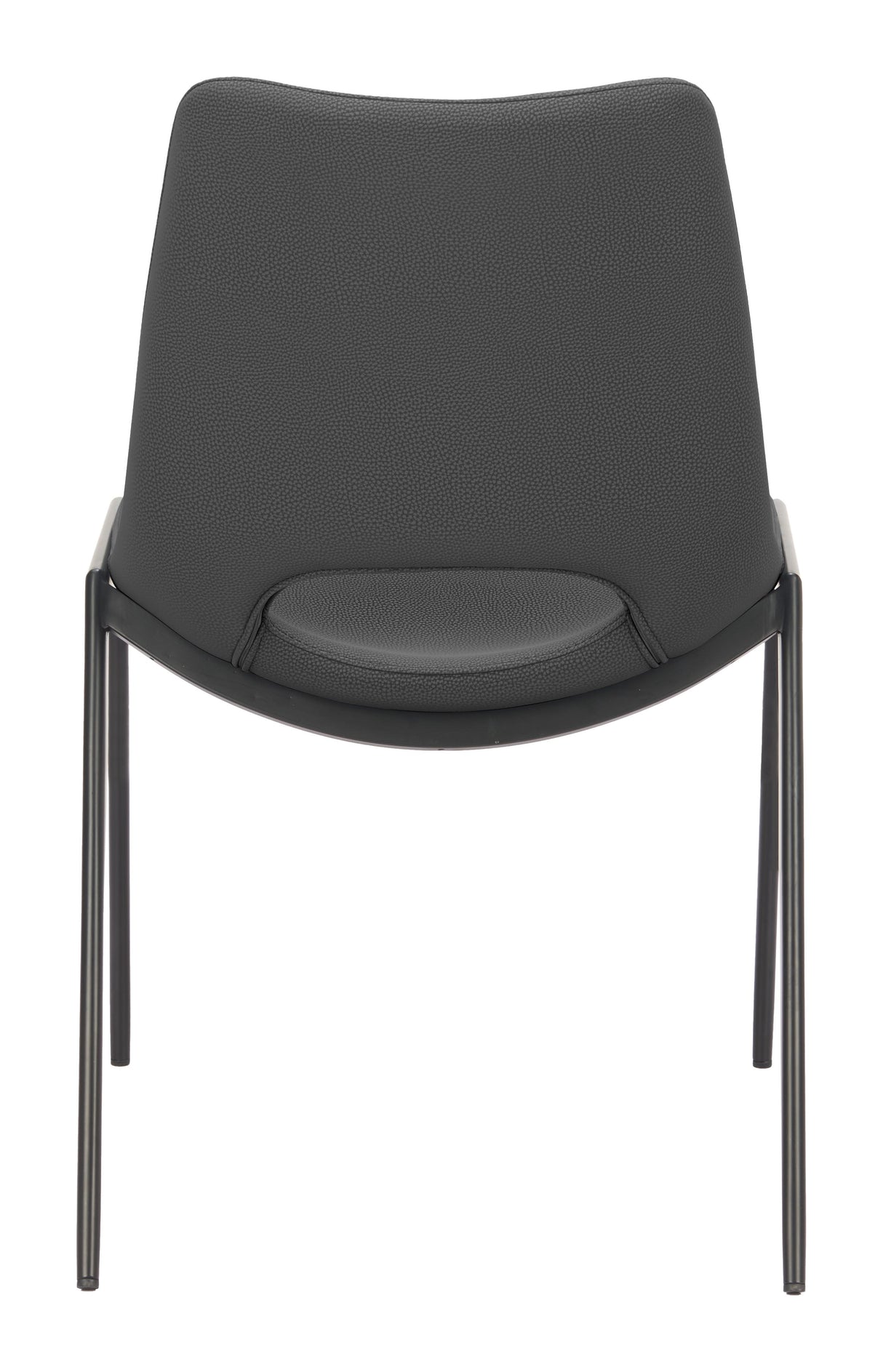 Desi Black Armless Dining Chair (Set of 2) by Zuomod at Eve Furniture
