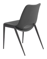 Desi Black Armless Dining Chair (Set of 2) by Zuomod at Eve Furniture