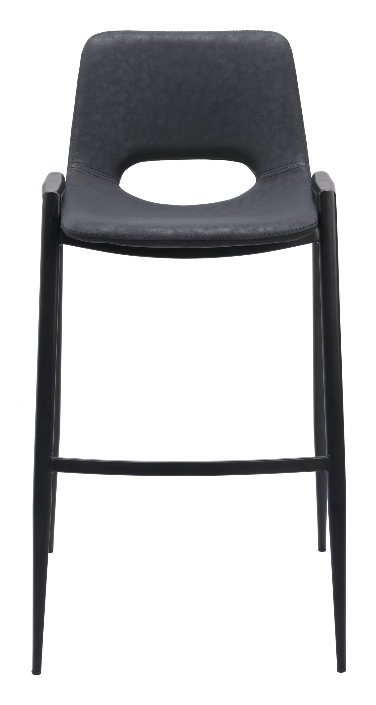 Desi Black Barstool (Set of 2) by Zuomod at Eve Furniture