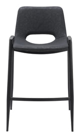 Desi Black Counter Stool (Set of 2) by Zuomod at Eve Furniture