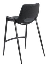 Desi Black Counter Stool (Set of 2) by Zuomod at Eve Furniture