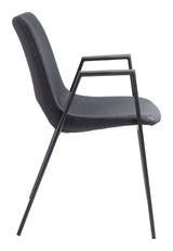 Desi Black Dining Chair (Set of 2) by Zuomod at Eve Furniture
