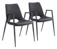 Desi Black Dining Chair (Set of 2) by Zuomod at Eve Furniture