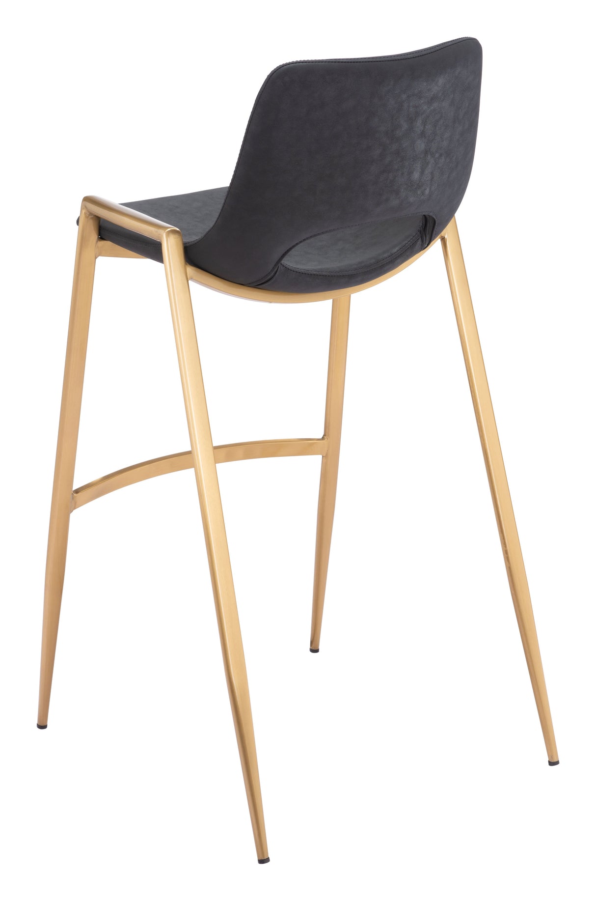 Desi Black & Gold Barstool (Set of 2) by Zuomod at Eve Furniture