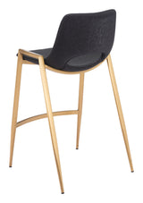 Desi Black & Gold Counter Stool (Set of 2) by Zuomod at Eve Furniture