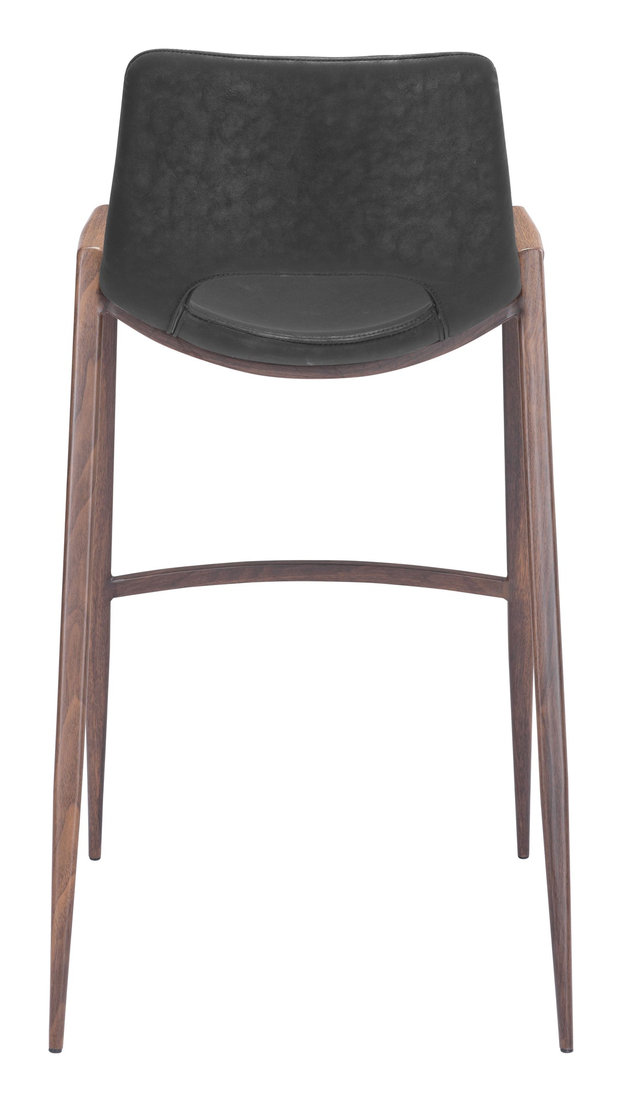 Desi Black & Walnut Barstool (Set of 2) by Zuomod at Eve Furniture