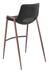 Desi Black & Walnut Barstool (Set of 2) by Zuomod at Eve Furniture