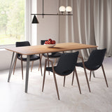 Desi Black & Walnut Dining Chair (Set of 2) by Zuomod at Eve Furniture