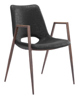Desi Black & Walnut Dining Chair (Set of 2) by Zuomod at Eve Furniture