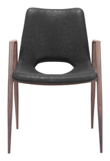 Desi Black & Walnut Dining Chair (Set of 2) by Zuomod at Eve Furniture