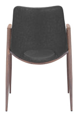 Desi Black & Walnut Dining Chair (Set of 2) by Zuomod at Eve Furniture