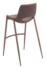 Desi Brown & Walnut Barstool (Set of 2) by Zuomod at Eve Furniture