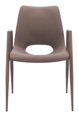 Desi Brown & Walnut Dining Chair (Set of 2) by Zuomod at Eve Furniture
