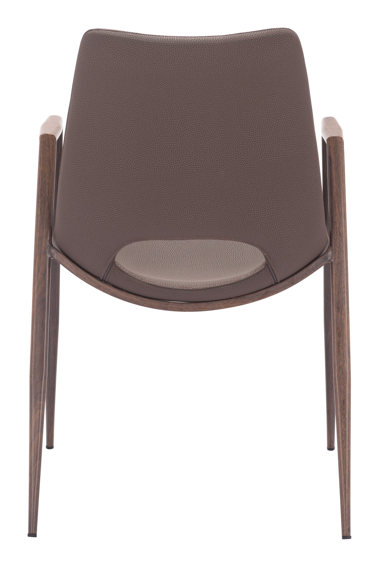 Desi Brown & Walnut Dining Chair (Set of 2) by Zuomod at Eve Furniture