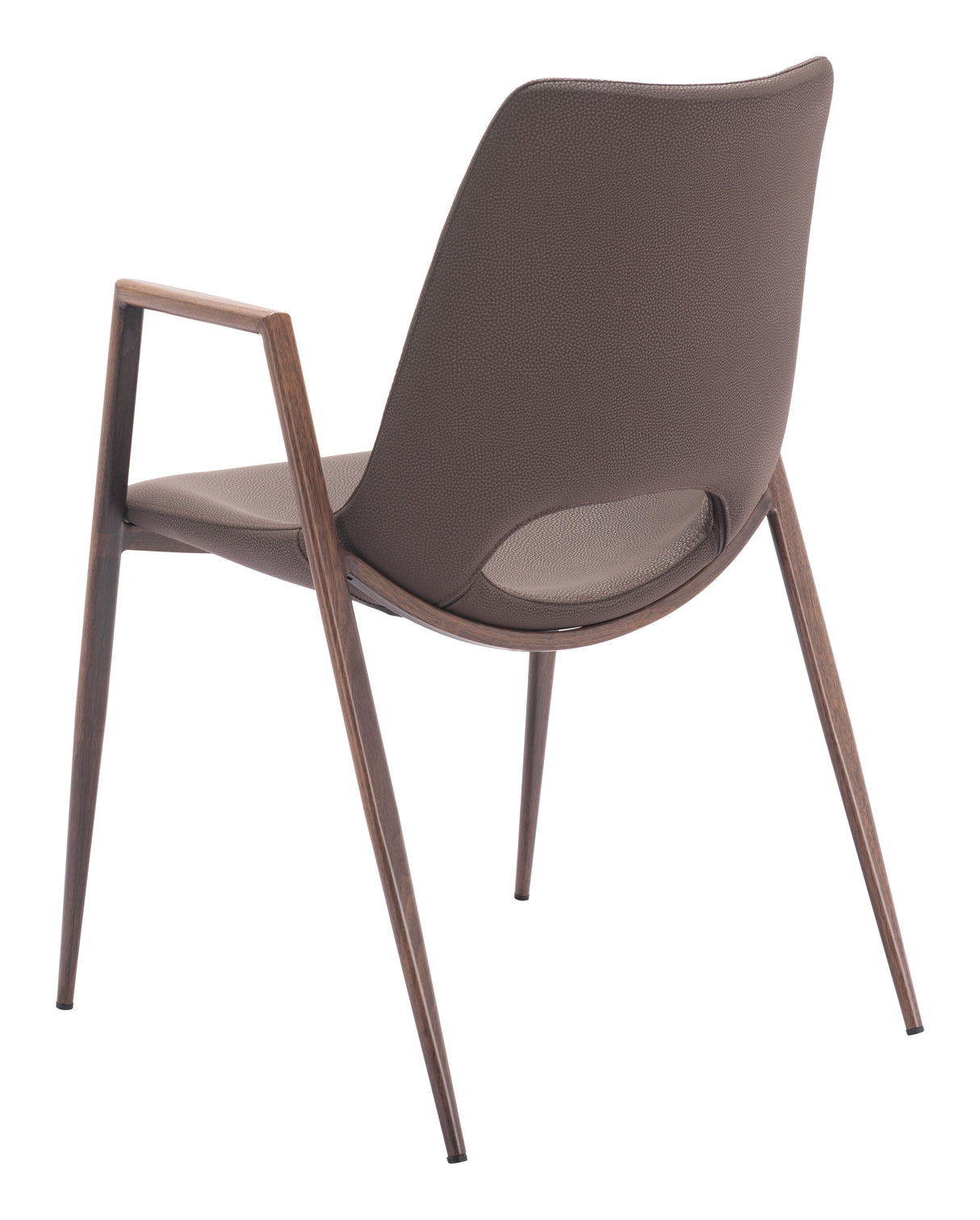 Desi Brown & Walnut Dining Chair (Set of 2) by Zuomod at Eve Furniture