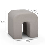 Desi Performance Velvet Ottoman by TOV Furniture at Eve Furniture
