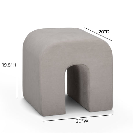 Desi Performance Velvet Ottoman by TOV Furniture at Eve Furniture