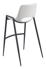 Desi White Barstool (Set of 2) by Zuomod at Eve Furniture