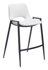 Desi White Counter Stool (Set of 2) by Zuomod at Eve Furniture