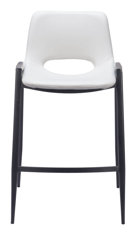 Desi White Counter Stool (Set of 2) by Zuomod at Eve Furniture