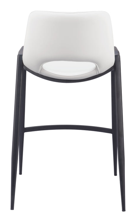 Desi White Counter Stool (Set of 2) by Zuomod at Eve Furniture