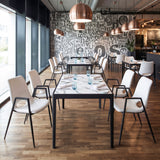 Desi White Dining Chair (Set of 2) by Zuomod at Eve Furniture