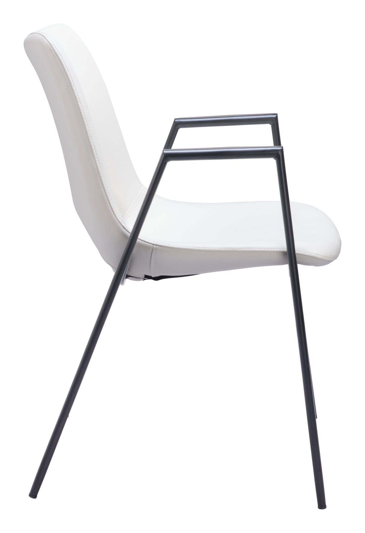 Desi White Dining Chair (Set of 2) by Zuomod at Eve Furniture