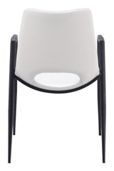 Desi White Dining Chair (Set of 2) by Zuomod at Eve Furniture