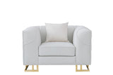 Designer Off-White Living Room Set by New Era Innovations at Eve Furniture