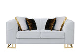 Designer Off-White Living Room Set by New Era Innovations at Eve Furniture