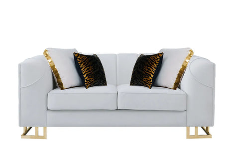 Designer Off-White Living Room Set by New Era Innovations at Eve Furniture