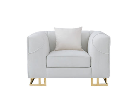 Designer Off-White Living Room Set by New Era Innovations at Eve Furniture