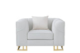 Designer Off-White Living Room Set by New Era Innovations at Eve Furniture