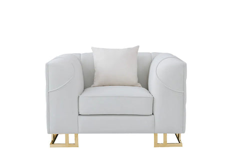 Designer Off-White Living Room Set by New Era Innovations at Eve Furniture