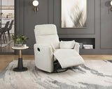 Desso Beige Swivel Glider Reclining Chair