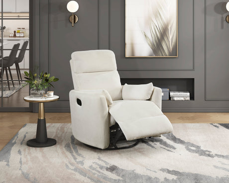 Desso Beige Swivel Glider Reclining Chair by Homelegance at Eve Furniture