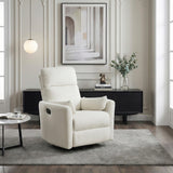 Desso Beige Swivel Glider Reclining Chair