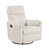 Desso Beige Swivel Glider Reclining Chair