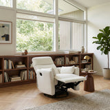 Desso Beige Swivel Glider Reclining Chair