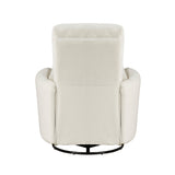 Desso Beige Swivel Glider Reclining Chair