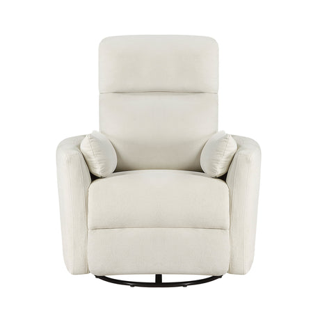 Desso Beige Swivel Glider Reclining Chair by Homelegance at Eve Furniture