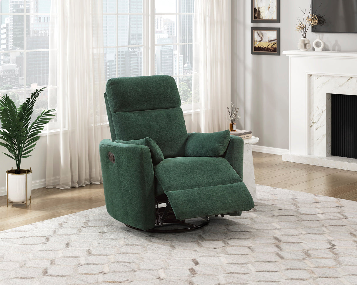 Desso Green Swivel Glider Reclining Chair