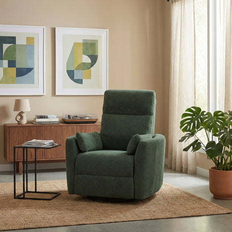 Desso Green Swivel Glider Reclining Chair by Homelegance at Eve Furniture