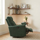 Desso Green Swivel Glider Reclining Chair