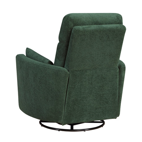 Desso Green Swivel Glider Reclining Chair by Homelegance at Eve Furniture