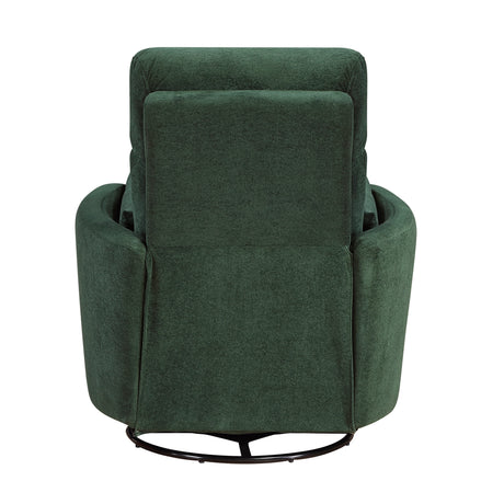 Desso Green Swivel Glider Reclining Chair by Homelegance at Eve Furniture
