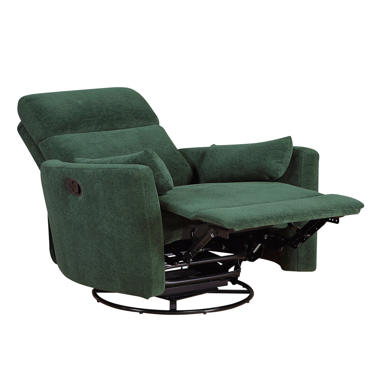 Desso Green Swivel Glider Reclining Chair