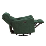Desso Green Swivel Glider Reclining Chair